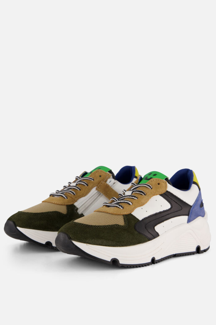 Muyters Sneakers groen Leer