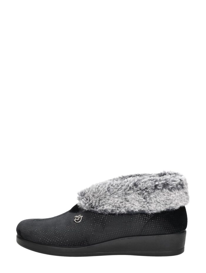 Fly Flot Pantoffels Dicht – Zwart