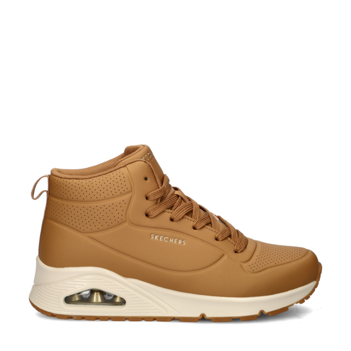 Skechers Uno Stand High hoge sneakers – Cognac