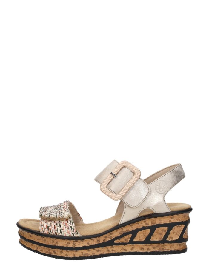 Rieker Sandalen Plat – Beige