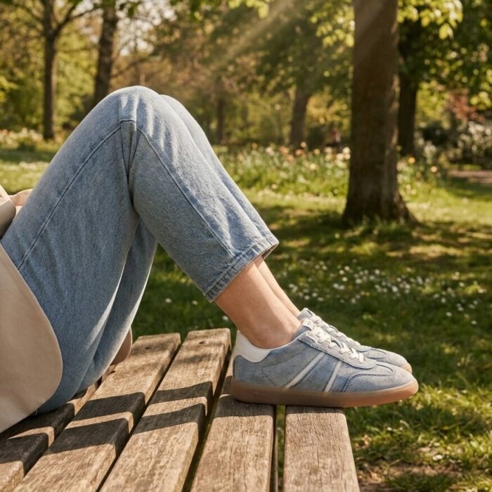 tamaris Sneakers blauw Synthetisch