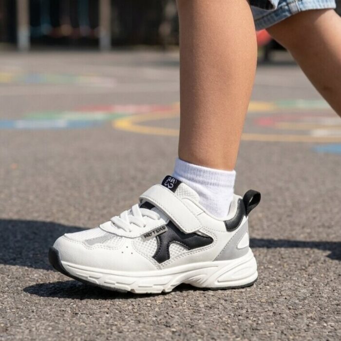 Muyters Sneakers wit Textiel