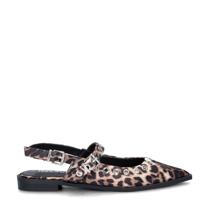 Nelson ballerinas & instappers – Bruin
