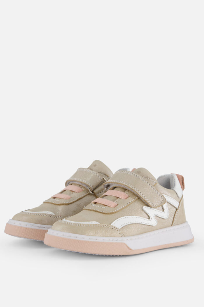 Muyters Velcro Sneakers goud Leer