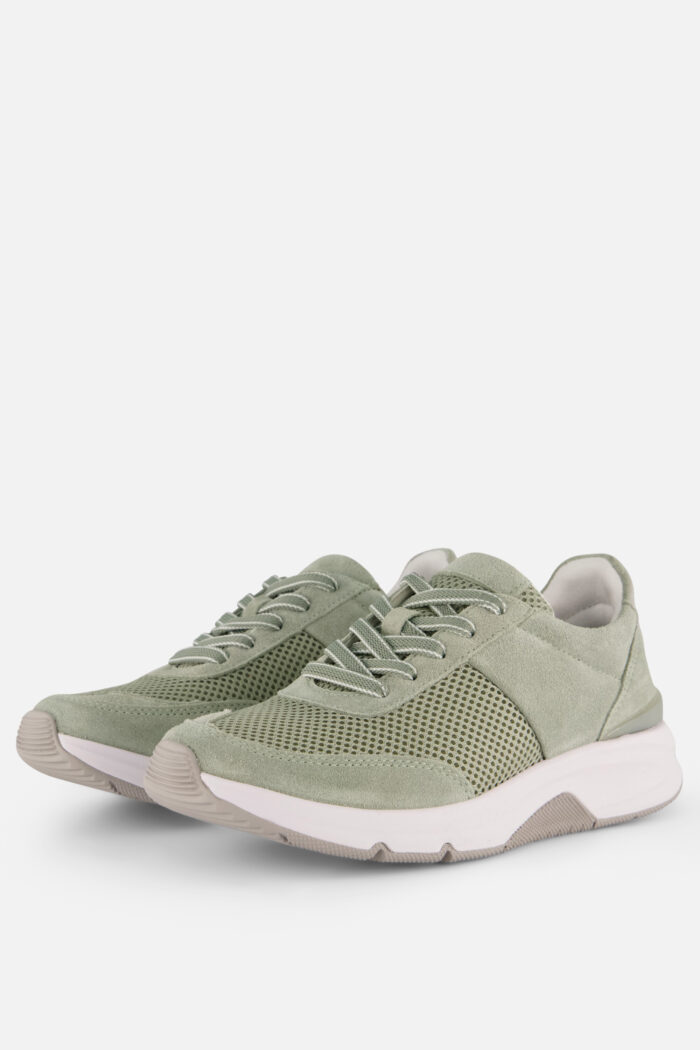 Gabor Sneakers groen Suéde