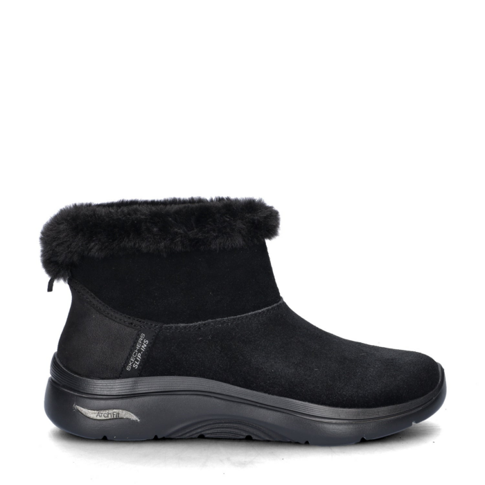 Skechers Hands Free Slip-Ins Go Walk Arch Fit gevoerde boots – Zwart