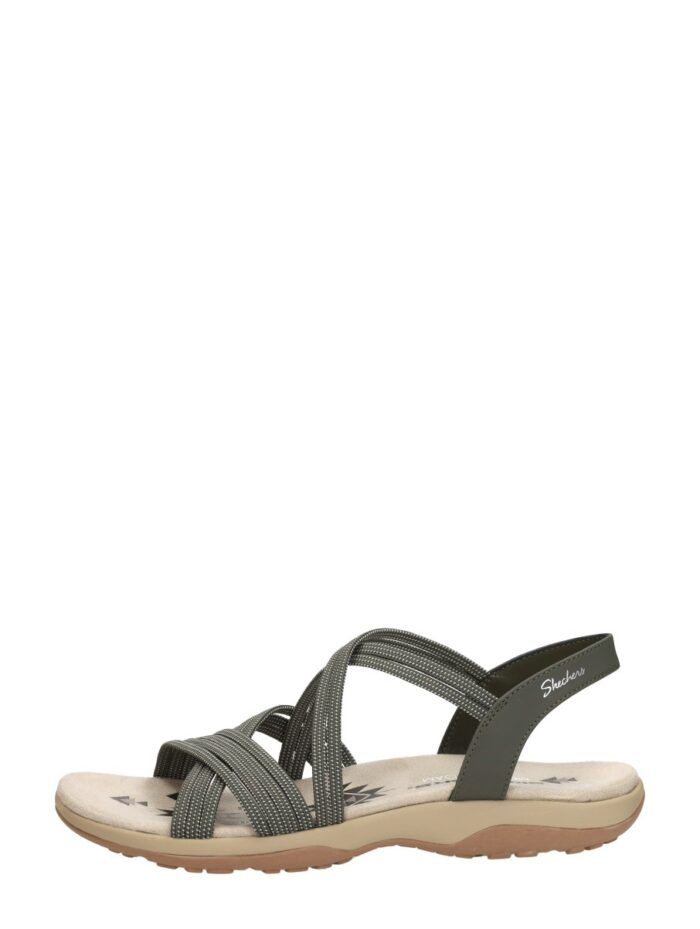 Skechers Reggae Slim Sandalen groen Textiel