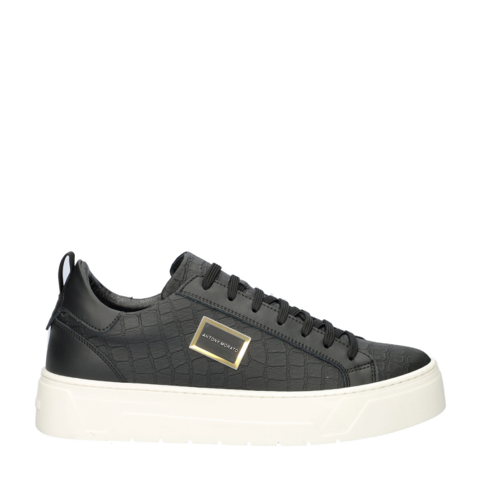 Antony Morato Metal Bold lage sneakers – Zwart