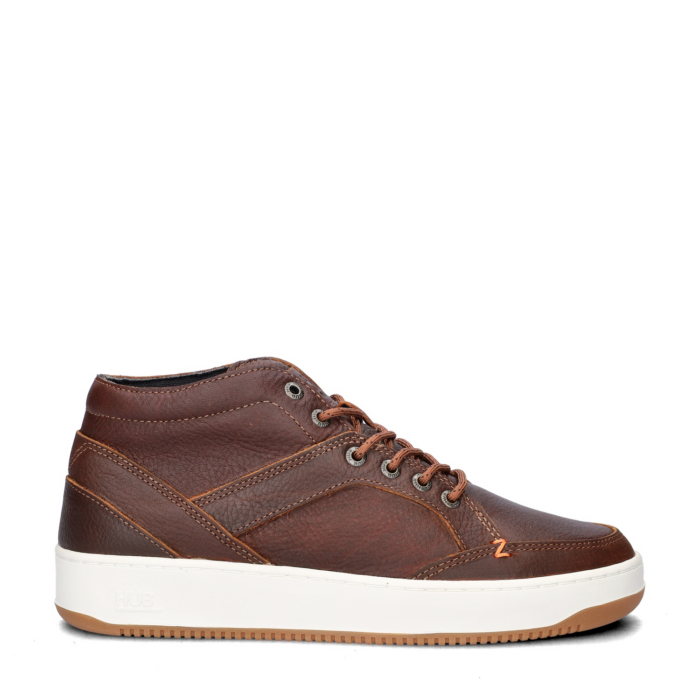 Hub Kingston 2.1 hoge sneakers – Cognac