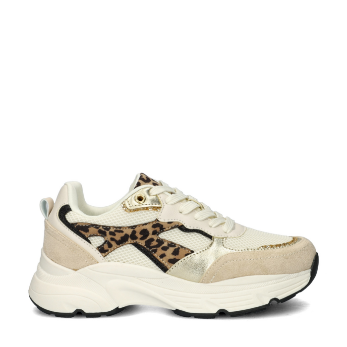Nelson lage sneakers – Beige
