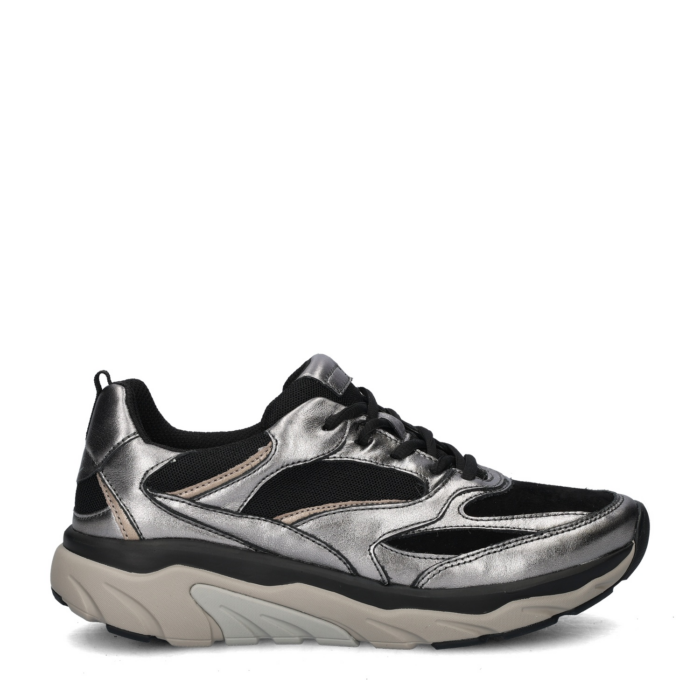 Gabor Rollingsoft lage sneakers – Zilver