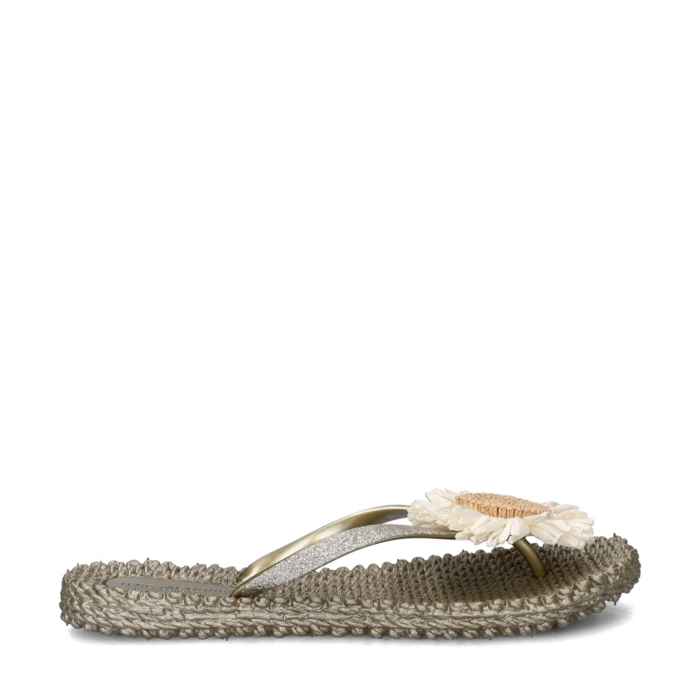 Ilse Jacobsen Ilse Jacobsen Slippers zilver Rubber