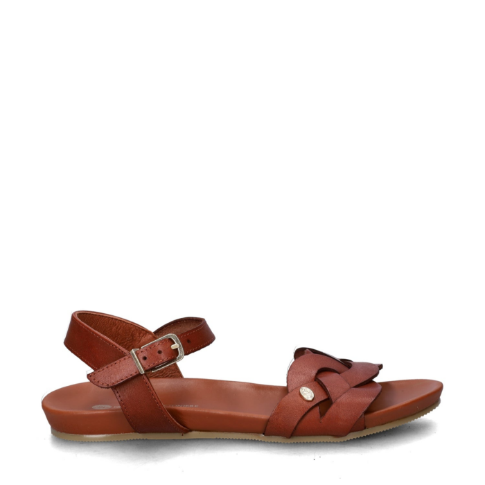 Fred de la Bretoniere Clover Jessy sandalen – Cognac