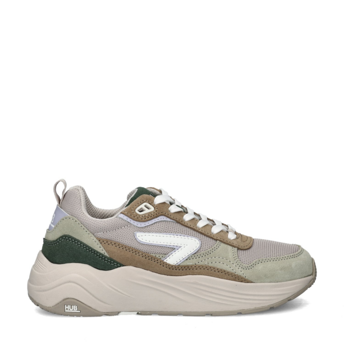 Hub Glide lage sneakers – Groen
