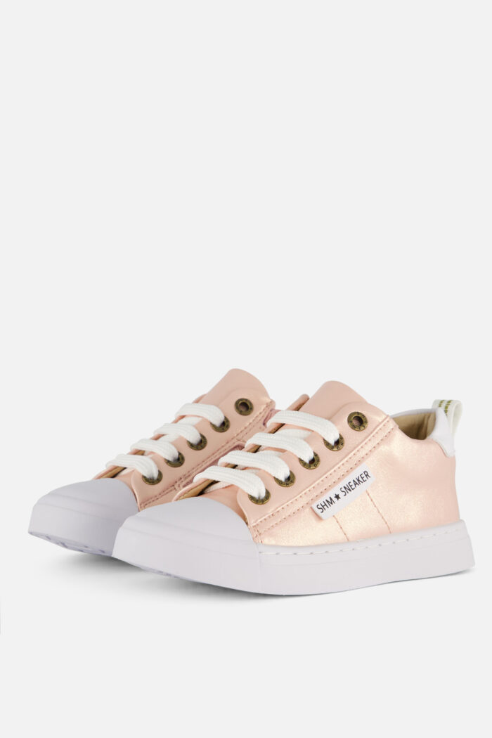 Shoesme Sneakers metallic roze Leer