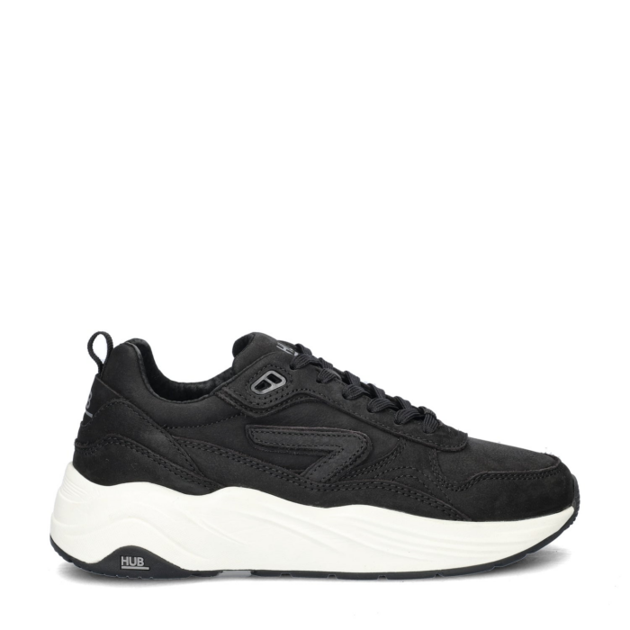 Hub Glide lage sneakers – Zwart
