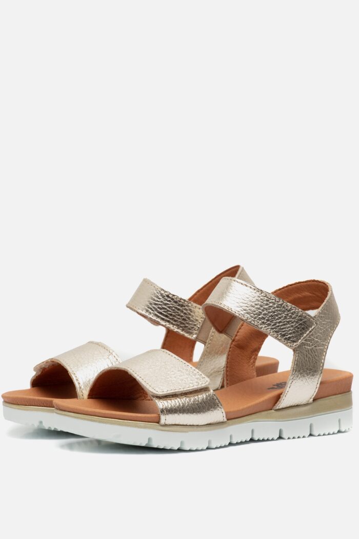 Giga Sandalen goud Leer