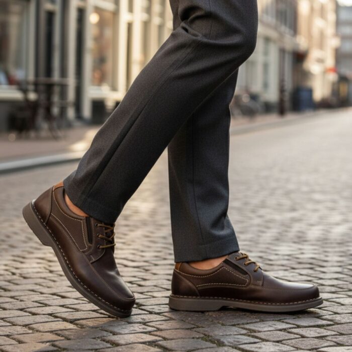 Outfielder Veterschoenen bruin Leer