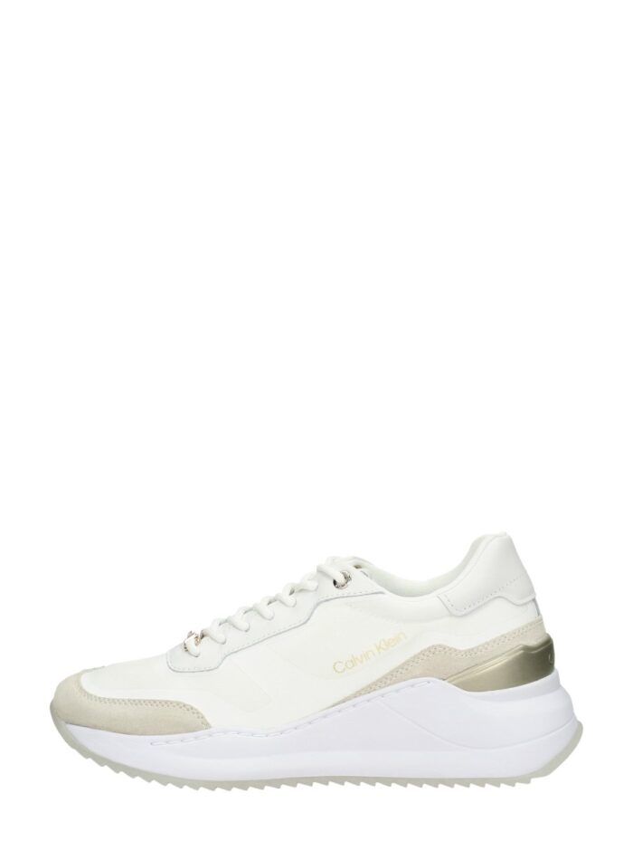 Calvin Klein Internal Wedge Lace Up-nylon Mix – Wit
