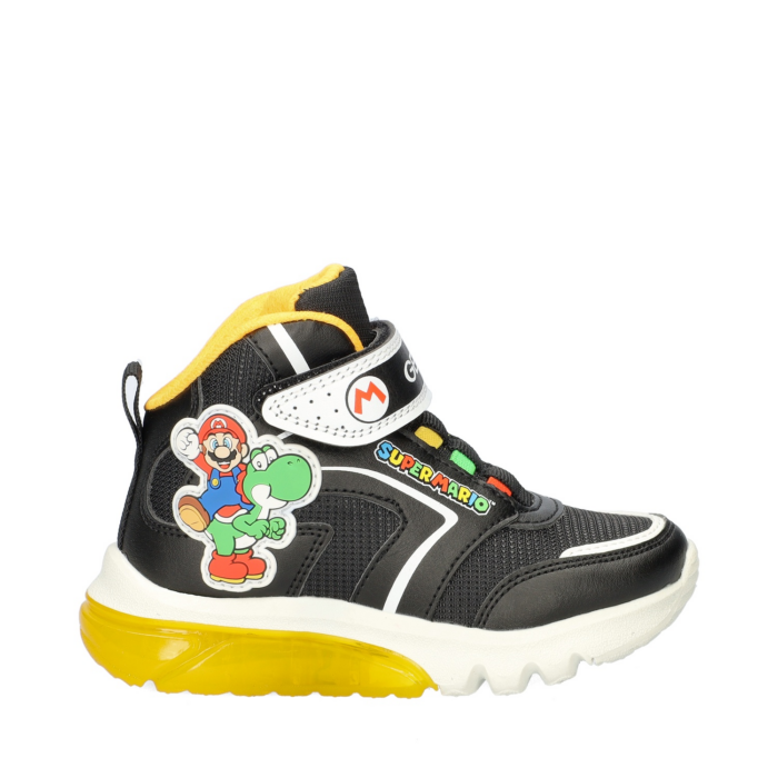 Geox Ciberdron hoge sneakers – Zwart