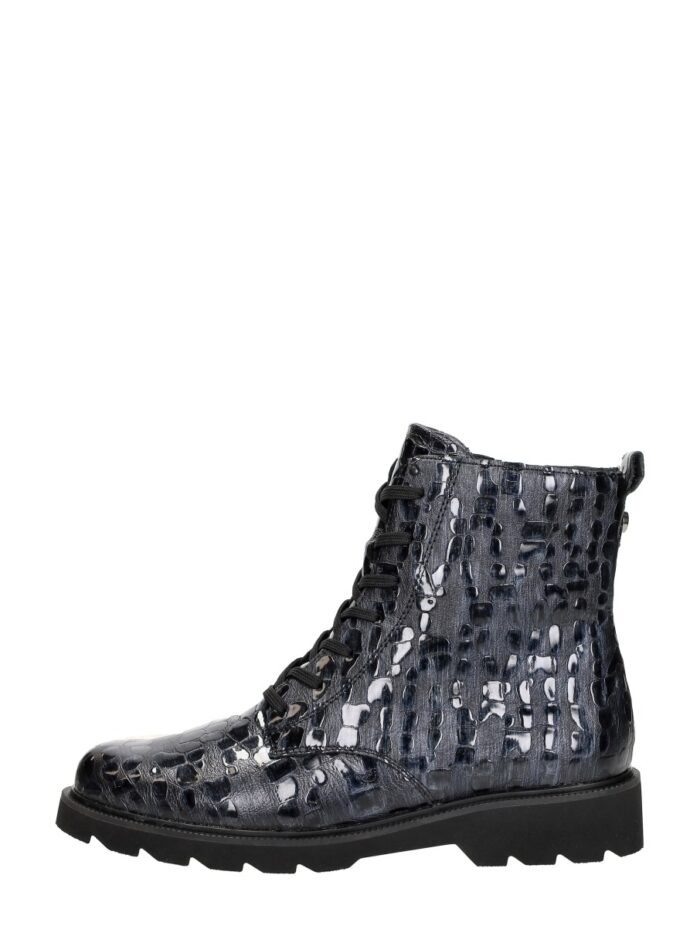 Remonte Veterschoenen Hoog – Blauw lak