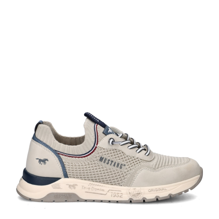mustang lage sneakers – Ecru