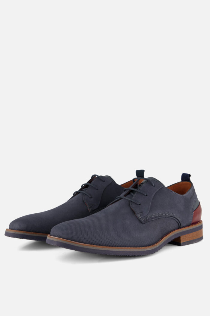 Van Lier Van Lier Amalfi Veterschoenen blauw Nubuck