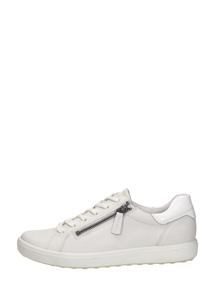 ECCO Soft 7 Side Zip Lace – Wit