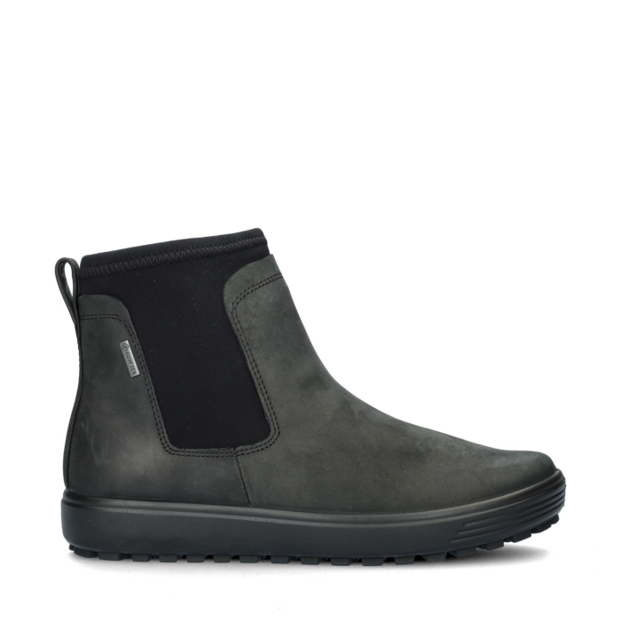 ECCO Soft 7 Tred enkellaarsjes – Zwart
