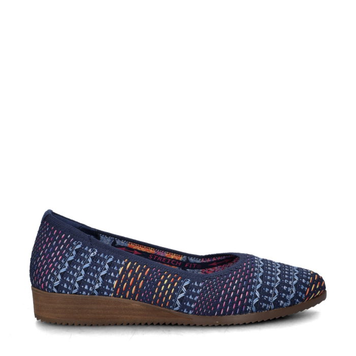 Skechers Cleo Sawdust ballerinas & instappers – Blauw