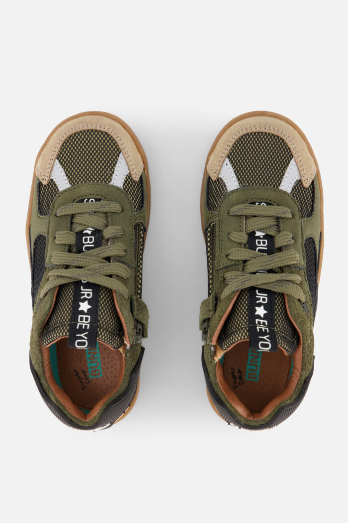 Bunnies JR BunniesJR Sjors Sprinter Sneakers taupe Leer
