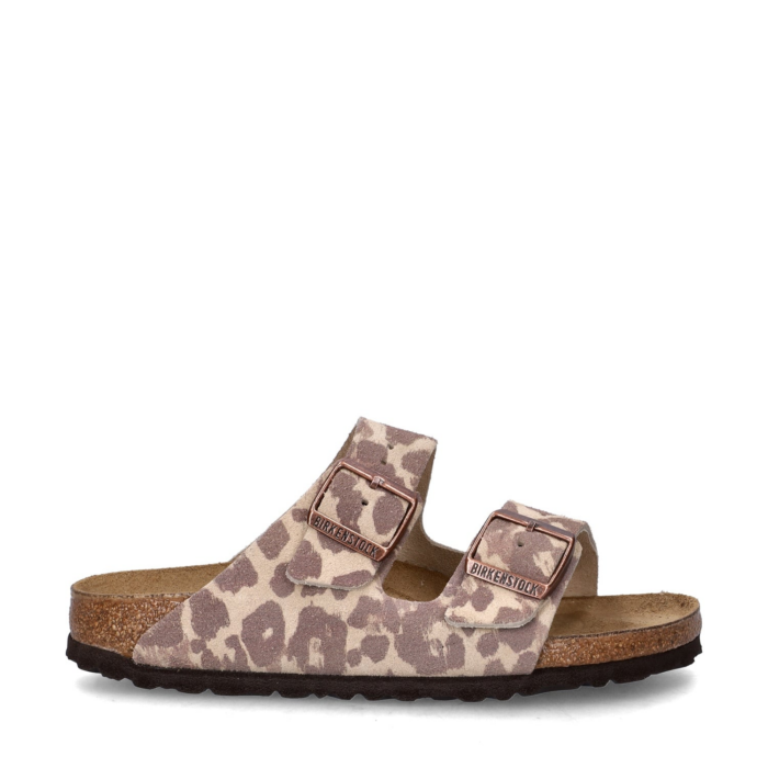 Birkenstock Arizona Leo sandalen – Bruin