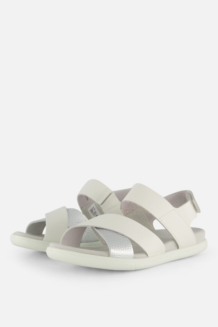 ECCO Samara Sandalen wit Leer