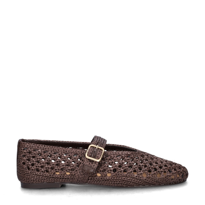 Nelson ballerinas & instappers – Bruin