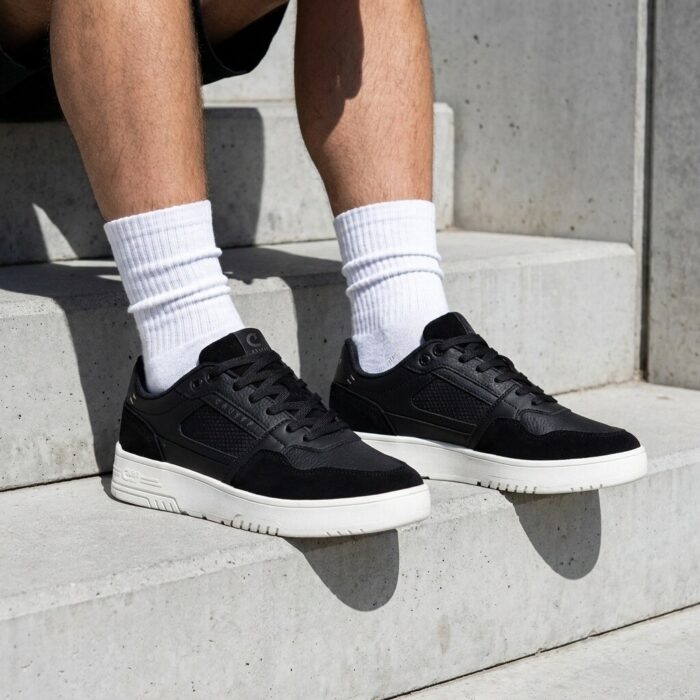 Cruyff Endorsed Sport Sneakers zwart Leer
