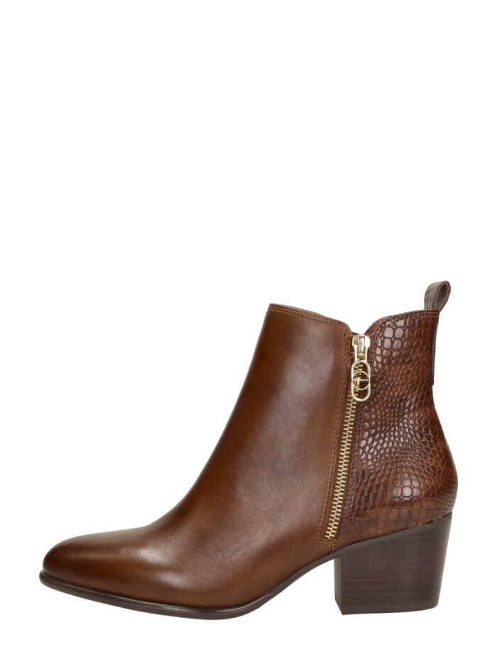 tamaris Enkellaarsjes Hak – Cognac