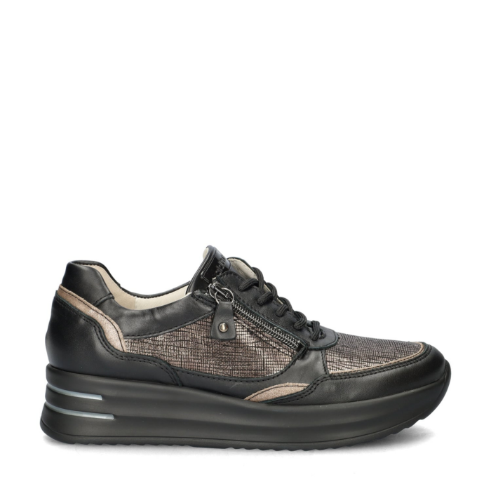 Waldläufer H-Arianna lage sneakers – Zwart