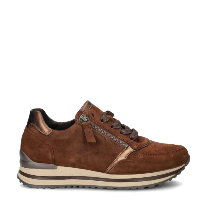 Gabor Comfort Optifit lage sneakers – Cognac