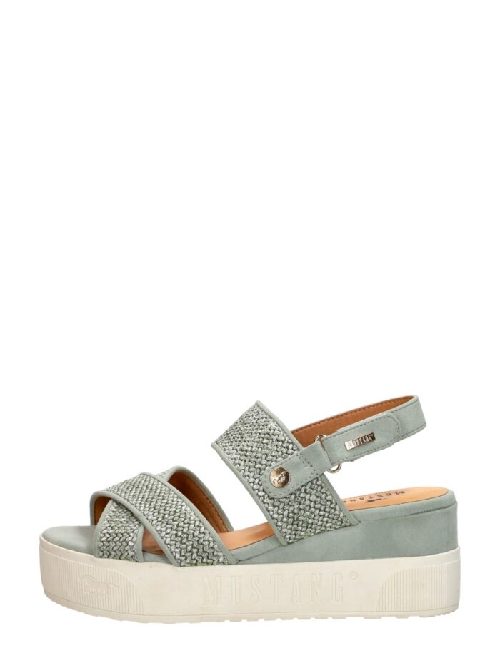 mustang Sandalen Plat – Groen
