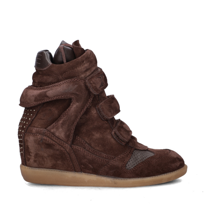 Bronx Jae hoge sneakers – Bruin
