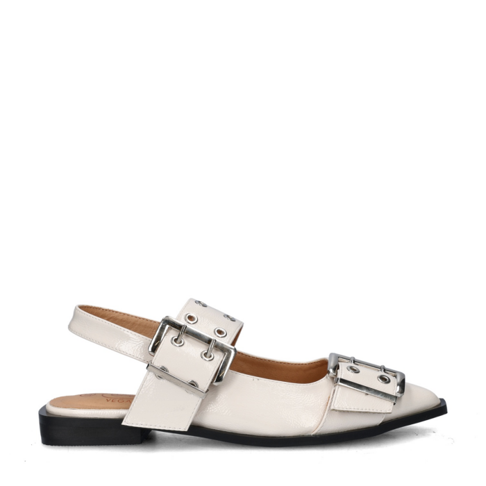 Nelson ballerinas & instappers – Wit