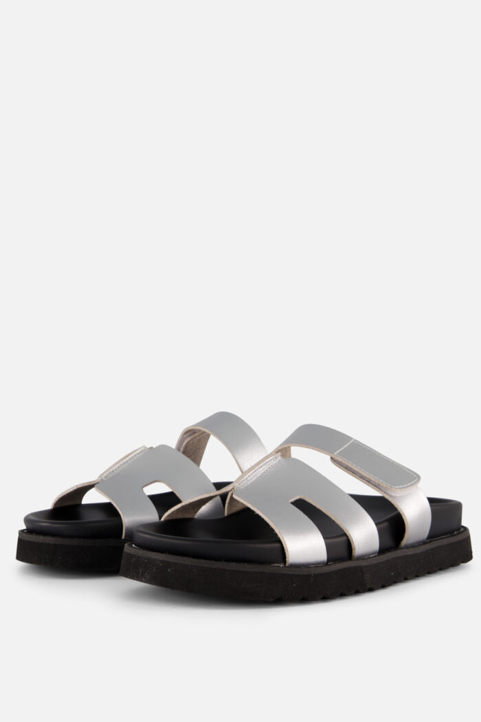 Ann Rocks Ann Rocks Sandalen zwart Pu – Zilver