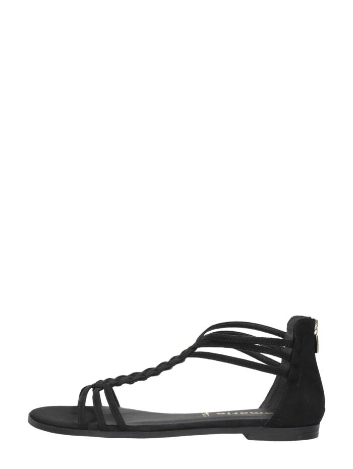tamaris Sandalen Plat – Zwart