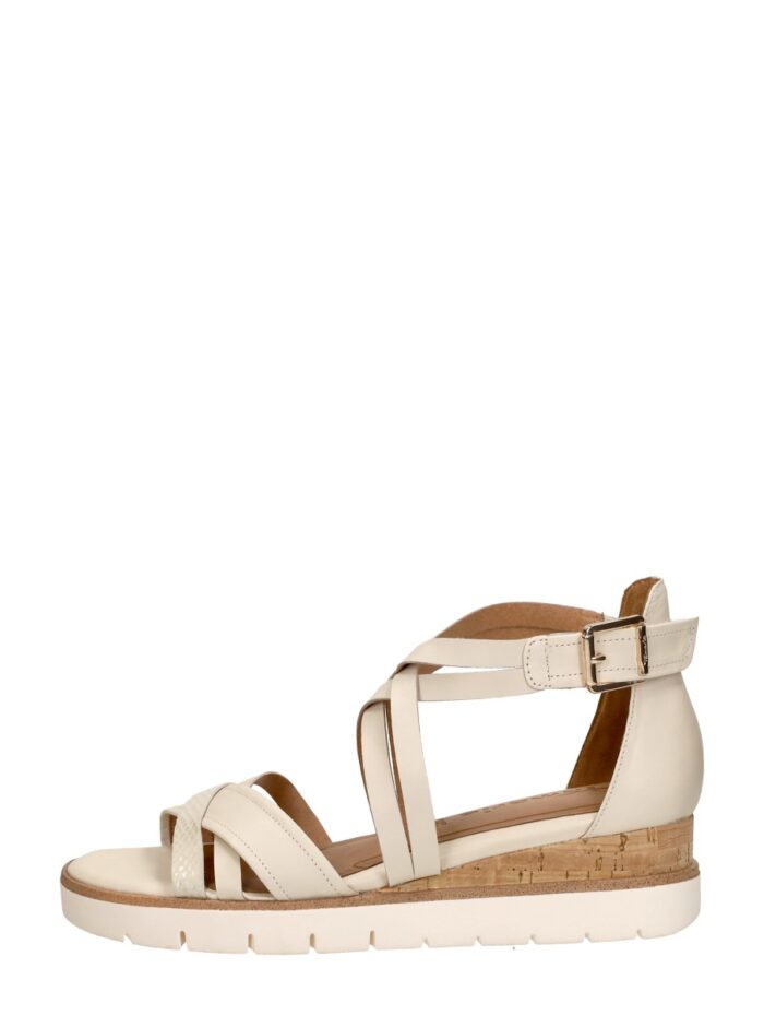tamaris Sandalen Plat – Gebroken wit