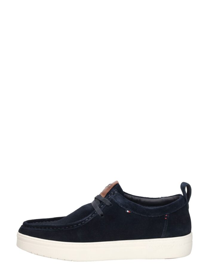Tommy Hilfiger Modern Light Suede Moc Toe Shoe – Blauw