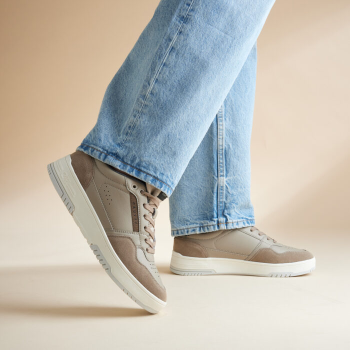 Cruyff Endorsed Sport Sneakers taupe Leer