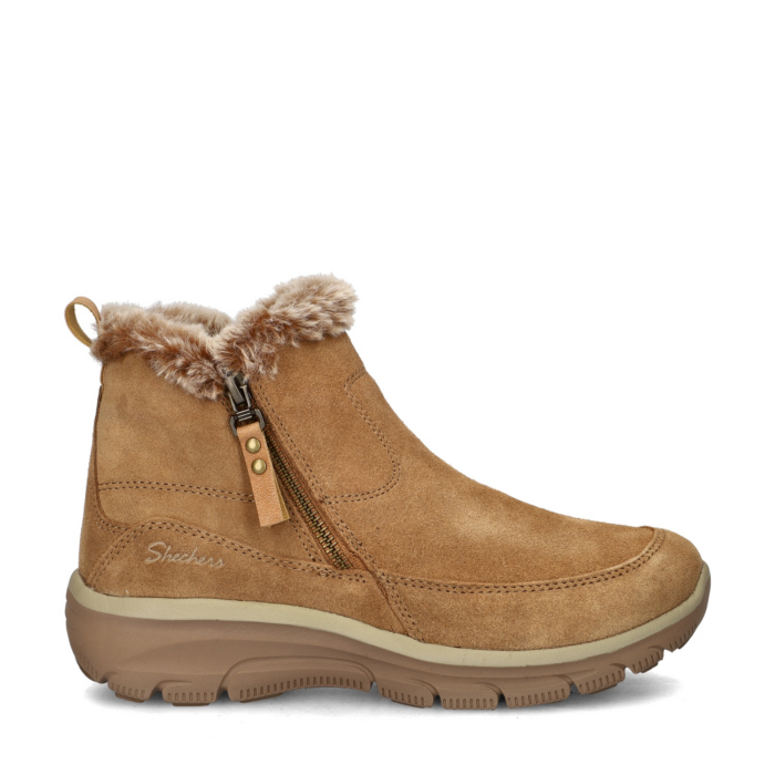 Skechers Easy Going gevoerde boots – Beige