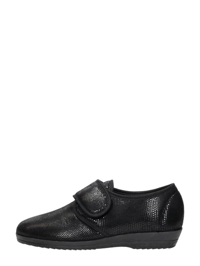 Comfort Plus Dames Pantoffels Met Stretch – Zwart