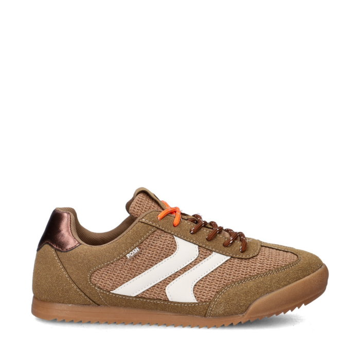 Posh lage sneakers – Bruin