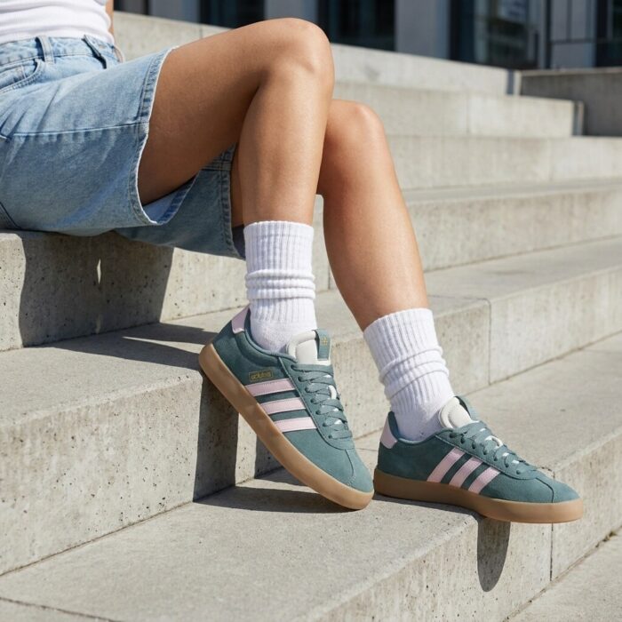 Adidas VL Court 3.0 Sneakers groen Synthetisch